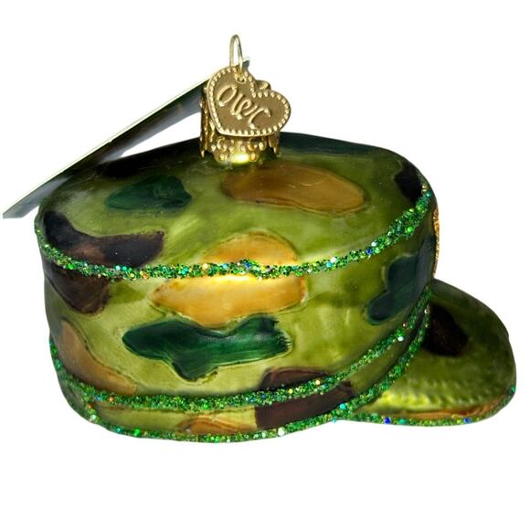 Army Hat Ornament Military Cap by Old World Christmas Collectible Ornament - Picture 3 of 10